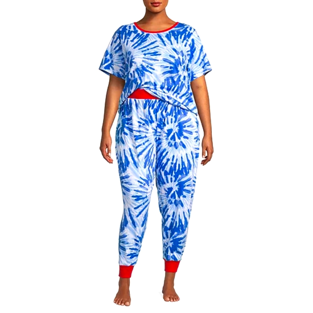 🇺🇸 Hope & Wonder 🎆 2pc Patriot Crew Neck Short Sleeve & Pants Pajama Set 🇺🇸